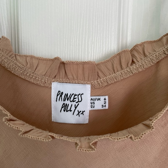 Princess Polly Levi Tank Beige - Picture 3 of 5
